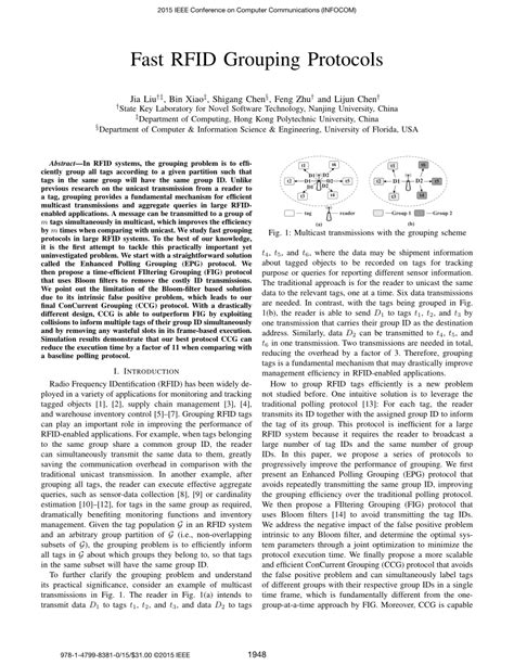 Fast RFID grouping protocols 